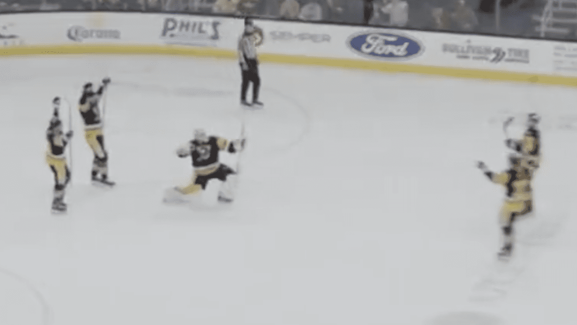 Pittsburgh Penguins, Alex Nedeljkovic goalie goal